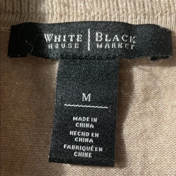 🫶 White House Black Market Soft Beige Cowl Neck Sweater - Picture 2 of 11